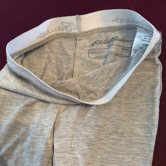 Eddie Bauer Kids' Gray Baselayer Set XXS - Picture 5 of 9
